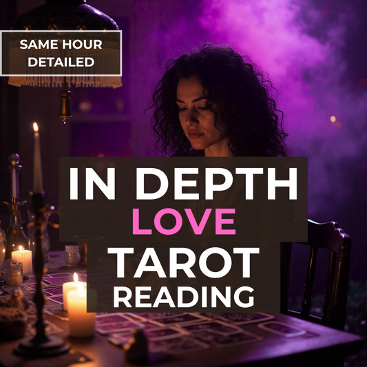 In-Depth Love Tarot Reading, Same Hour Psychic Reading, Soulmate & Twin Flame Insights, Detailed Love Reading, Relationship Future Reading A15